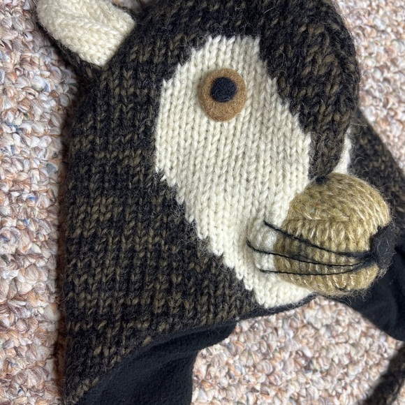 Kathmandu Kids Wool Hand-knit Animal Winter Hat - Picture 2 of 5